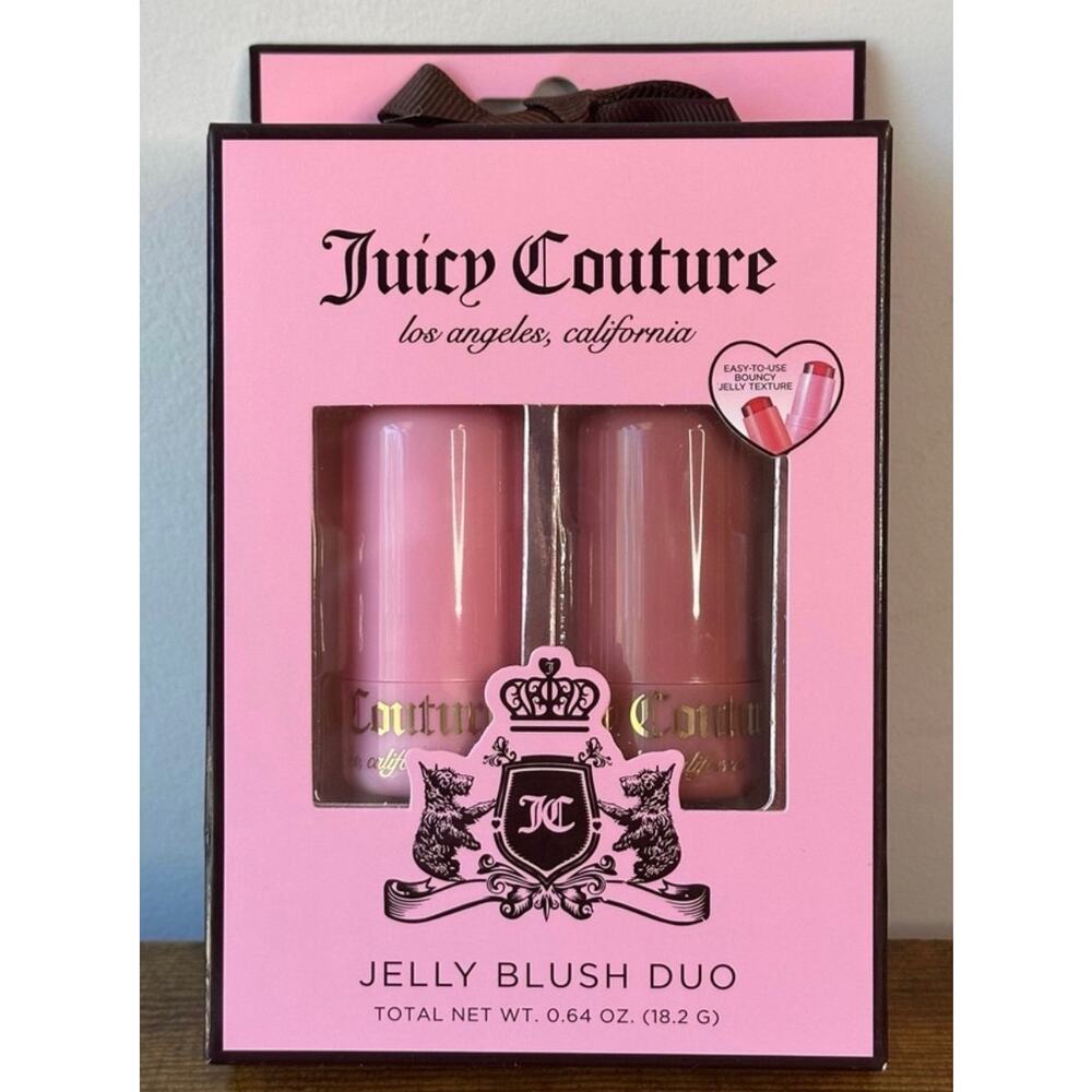 Juicy Couture New in Box Jelly Blush Duo, 2 piece set pink & Red